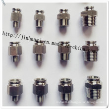 Stainless Steel Male Straight Pneumatic Fittings